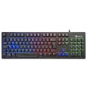 TECLADO NGS GAMING GKX-300 WIRED USB MULTIMEDIA CON LUCES LED