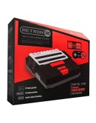 CONSOLA RETRON 2 NEGRO + 2 MANDOS (SNES/NES)