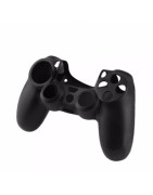 FUNDA SILICONA MANDO PS4+CABLE MICRO USB+GRIPS