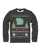 JERSEY NAVIDAD POKEMON GRIS OSCURO TALLA M