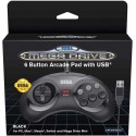 MANDO SEGA MEGA DRIVE MINI 6 BOTONES NEGRO