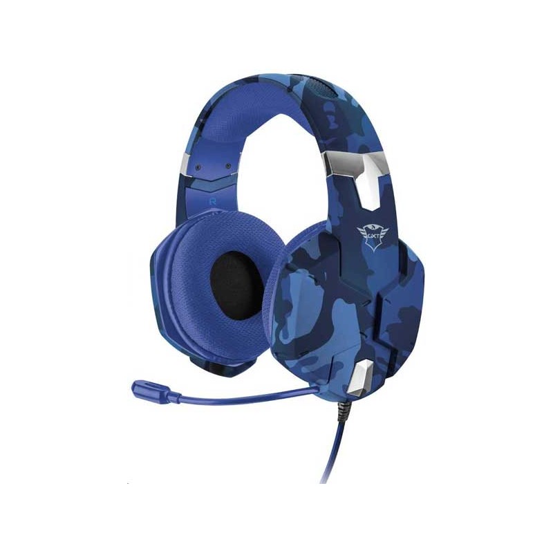 AURICULARES TRUST GAMING GXT 322 CARUS CAMO BLUE