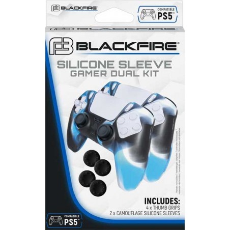 KIT 2 FUNDAS DE SILICONA+4 GRIPS BLACKFIRE