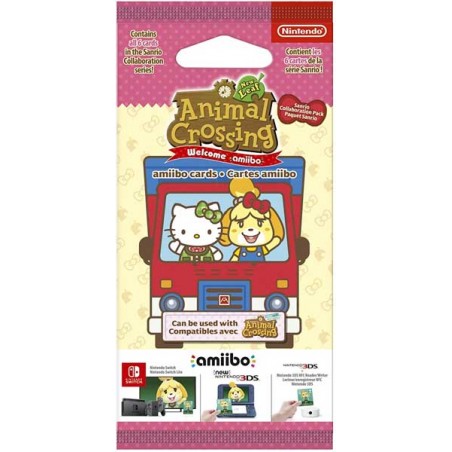PACK 6 TARJETAS AMIIBO ANIMAL CROSSING - HELLO KITTY