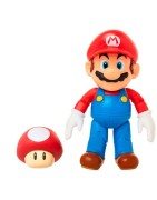 FIGURA ARTICULADA MARIO 10 CM & SUPER SETA