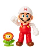 FIGURA ARTICULADA MARIO DE FUEGO 10 CM & FLOR DE FUEGO