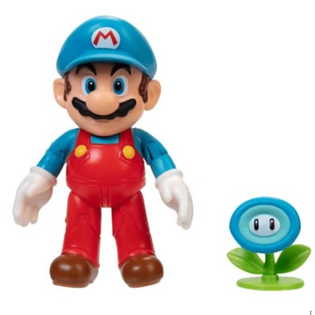 FIGURA ARTICULADA MARIO DE HIELO 10 CM & FLOR DE HIELO