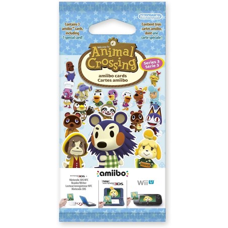 PACK 3 TARJETAS AMIIBO ANIMAL CROSSING SERIE 3