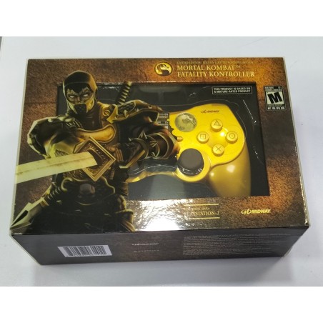 MANDO PLAYSTATION 2 MORTAL KOMBAT FATALITY KONTROLLER SCORPION ED. LIMITADA