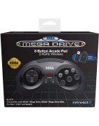 MANDO SEGA  MEGA DRIVE 8-B RETRO BIT NEGRO WIRELESS