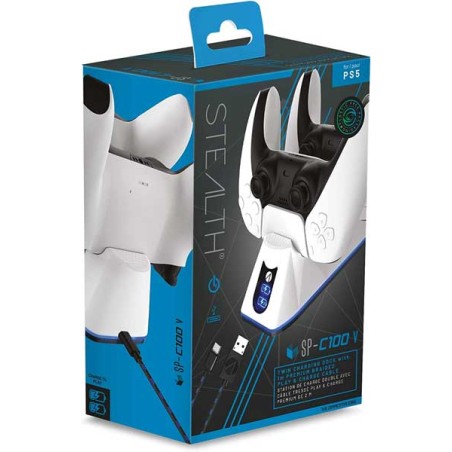 BASE DE CARGA DOS MANDOS PS5 STEALTH SP-C100V