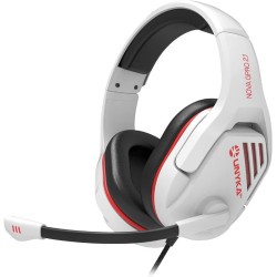 AURICULARES CON MICRO UNYKA NOVA GPRO 2.1 WHITE MICROFONO ABATIBLE JACK 3.5mm MANDO DE CONTROL DE VOLUMEN Y MICRO