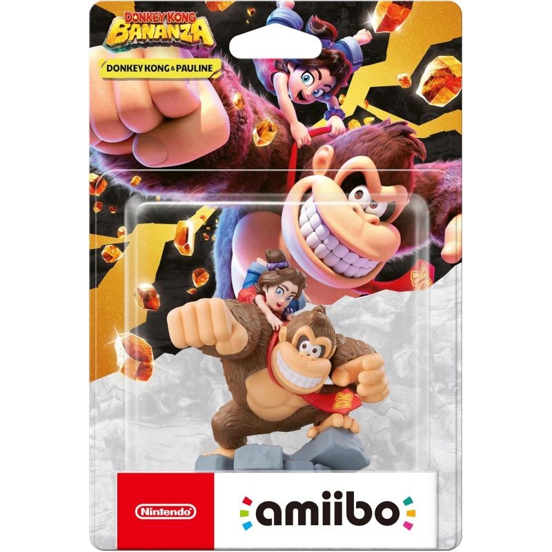 FIGURA AMIIBO DONKEY KONG & PAULINE (SERIE DONKEY KONG BANANZA)